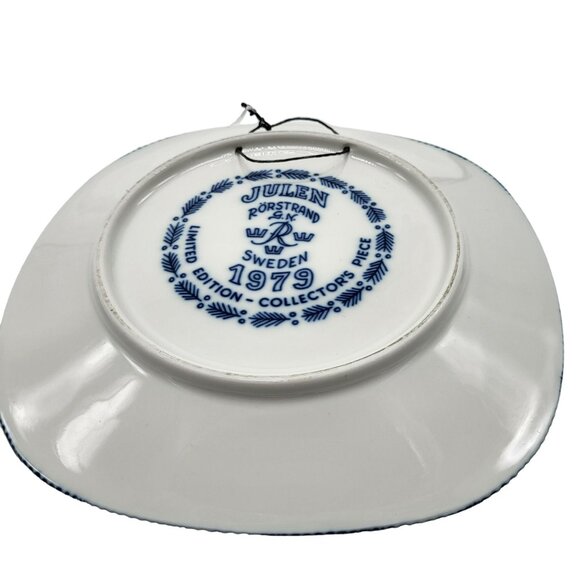 Vintage Rorstrand Swedish Christmas Plate 1979 Nils In Vaestergoetland Collector - Picture 4 of 8